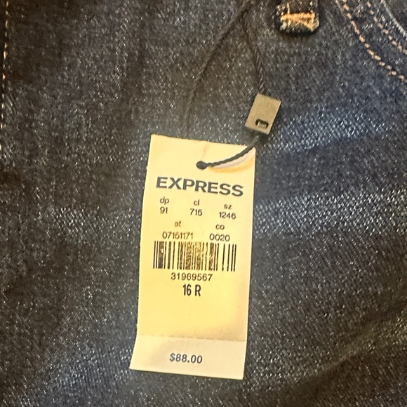 Express Women's Blue Flare Jeans - Picture 10 of 10